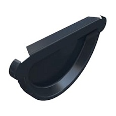 BRAAS Заглушка желоб универ 152 мм графит Сталь